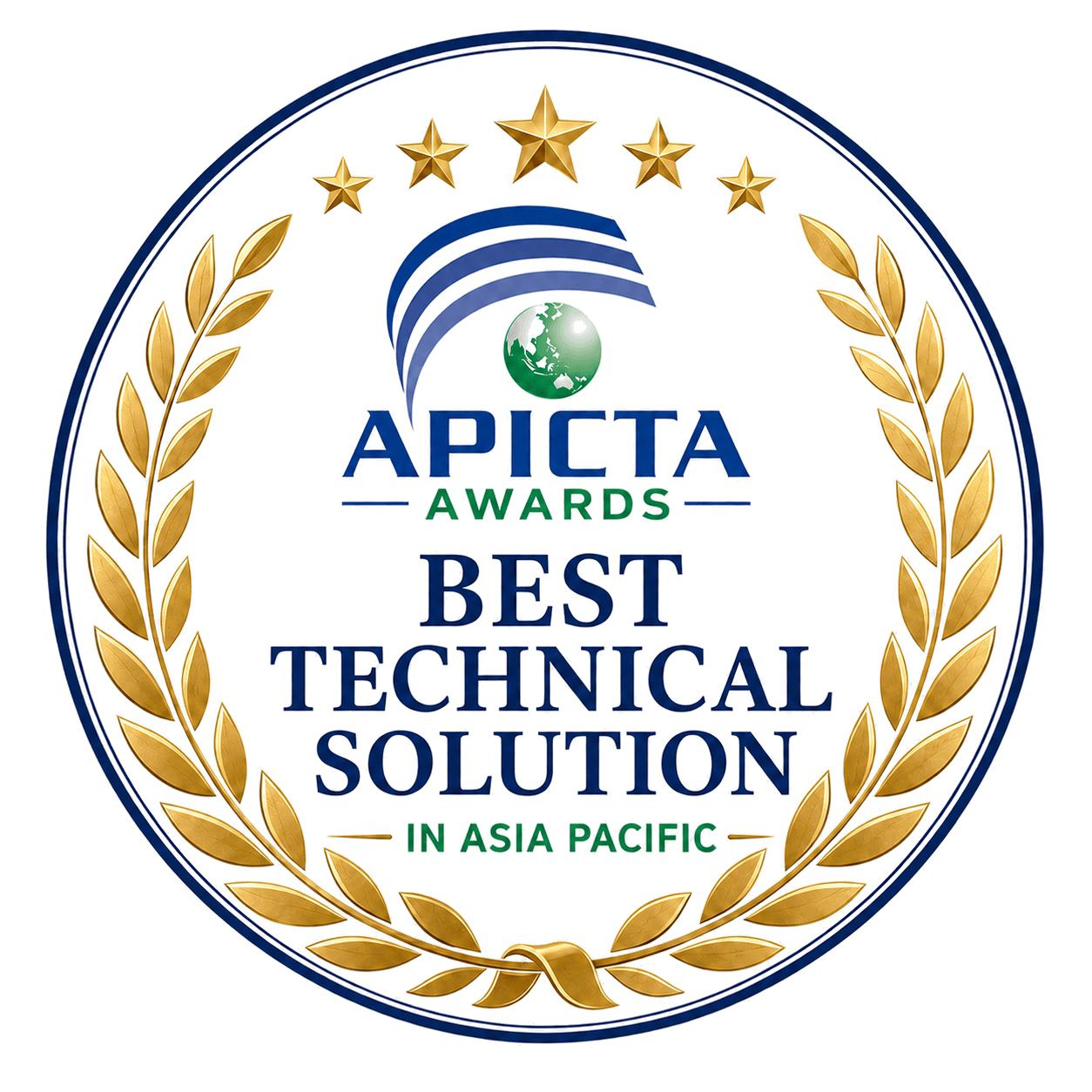 APICTA Best Technical Solution award badge